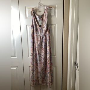 Luukse NWT Long Maxi Dress With Multi Color Sz XL